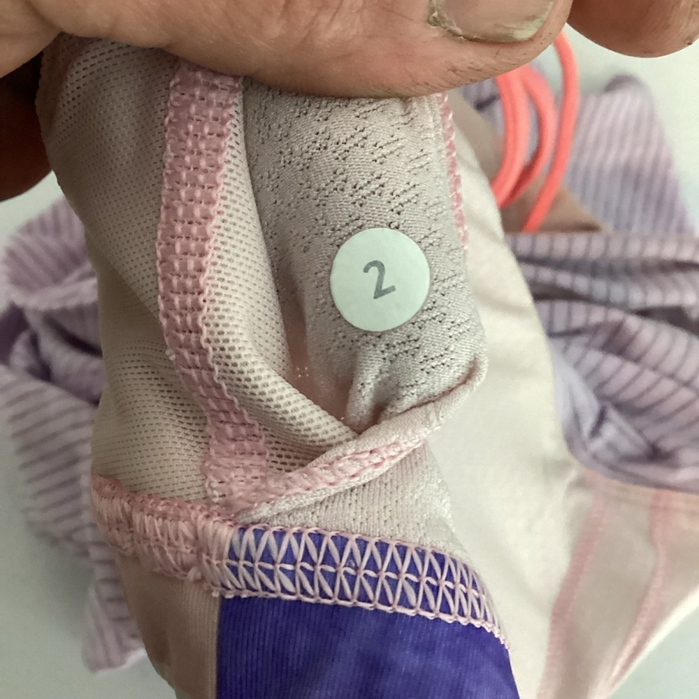 Lululemon Wild Tank Strappy Open Back Yoga Top Purple Size 2 - Picture 7 of 7